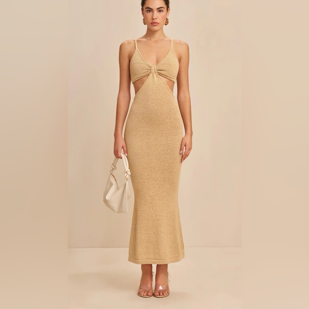 Petal & Pup Backless Tan Dress